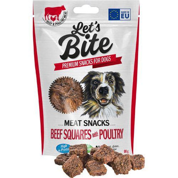 Brit Let's Bite Lets Bite Oksekødterninger med fjerkræ