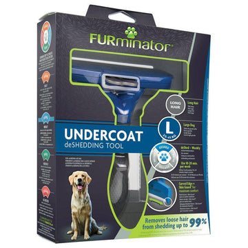 Furminator underulds hundebørste til langt hår i large