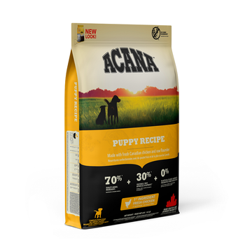 ACANA Puppy Recipe 11,4 kg forside af pose 