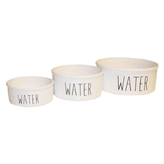Keramik Vandskål Water hvid farve 3 størrelser