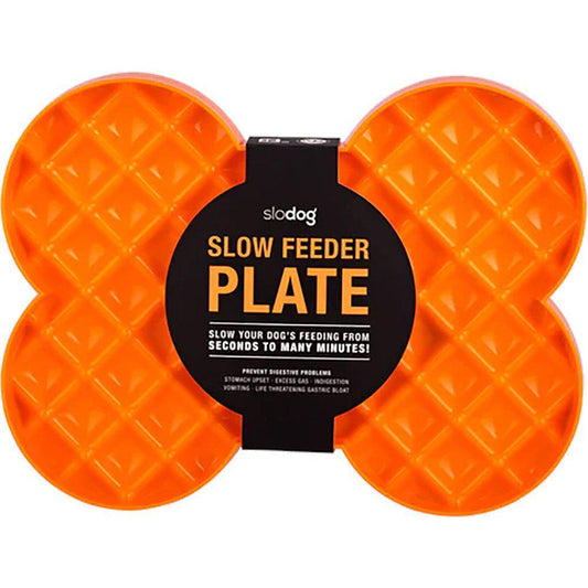 Slow Feeder Plate Orange fra slodog