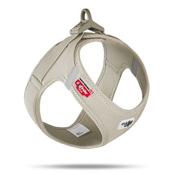 Curly Clasp Air-Mesh Step-in hundesele i beige