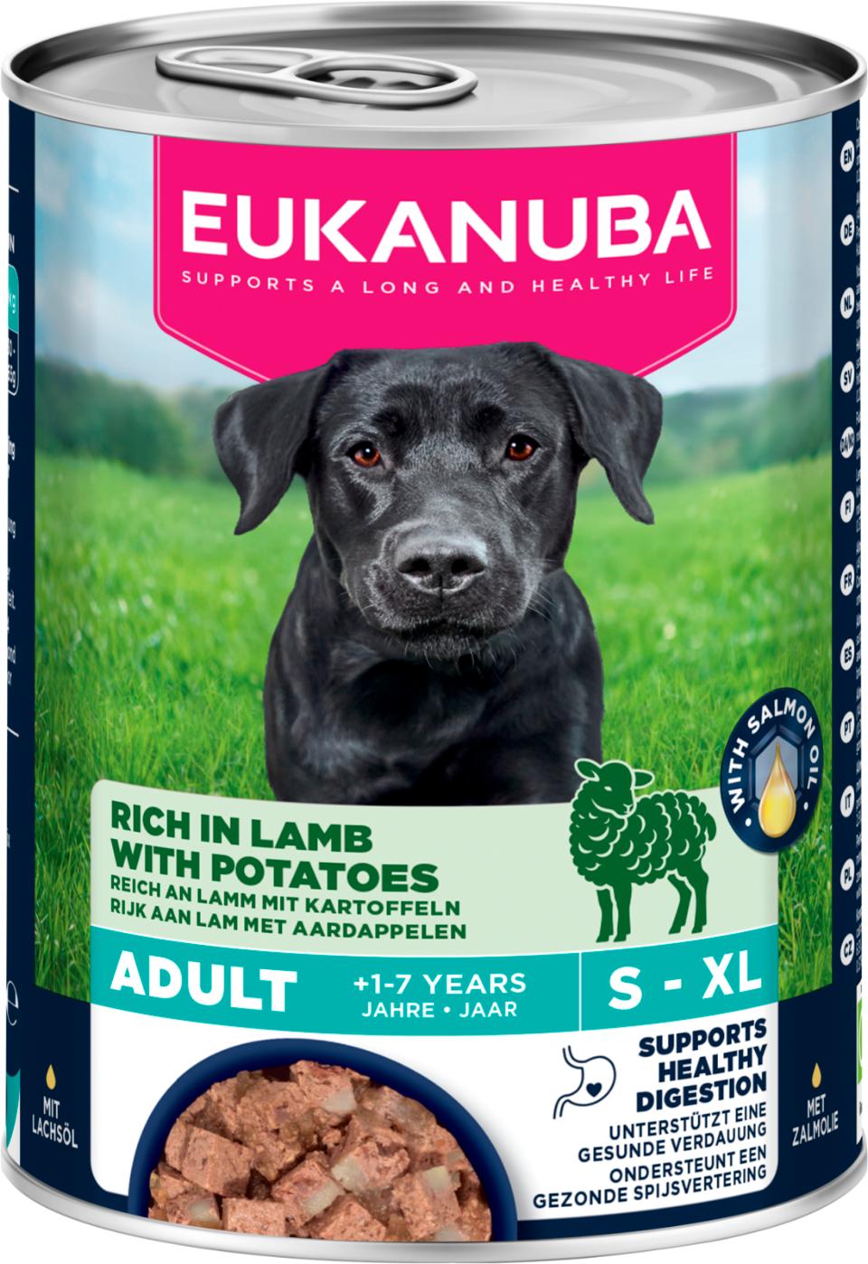 Eukanuba Adult hundevådfoder, lam med kartoffel