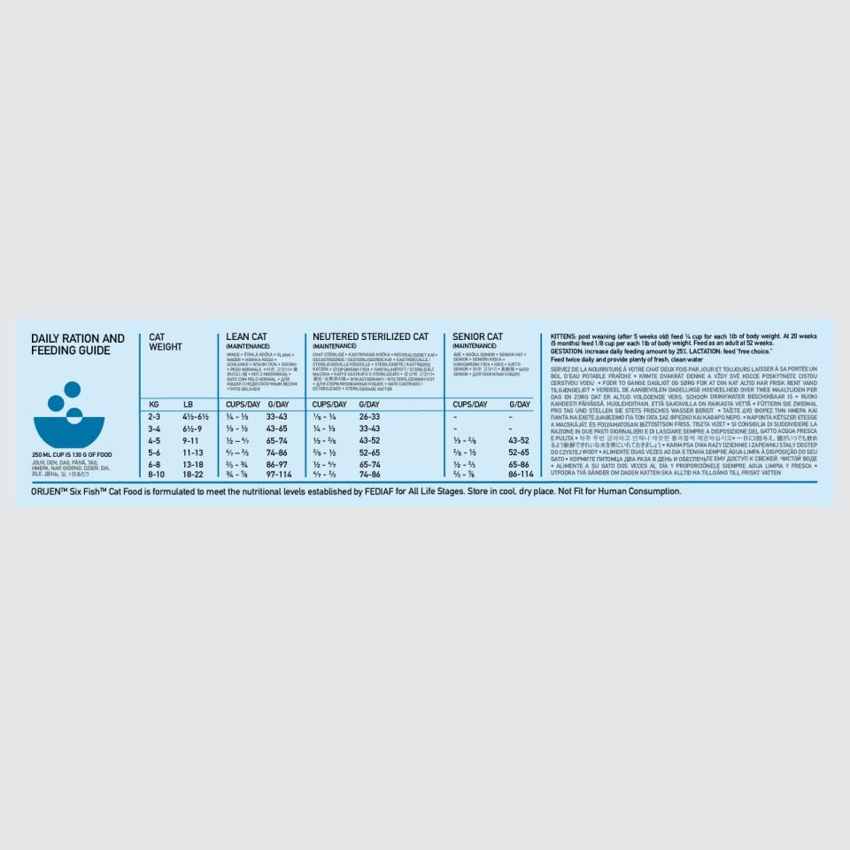 ORIJEN CAT Six Fish 5,4kg