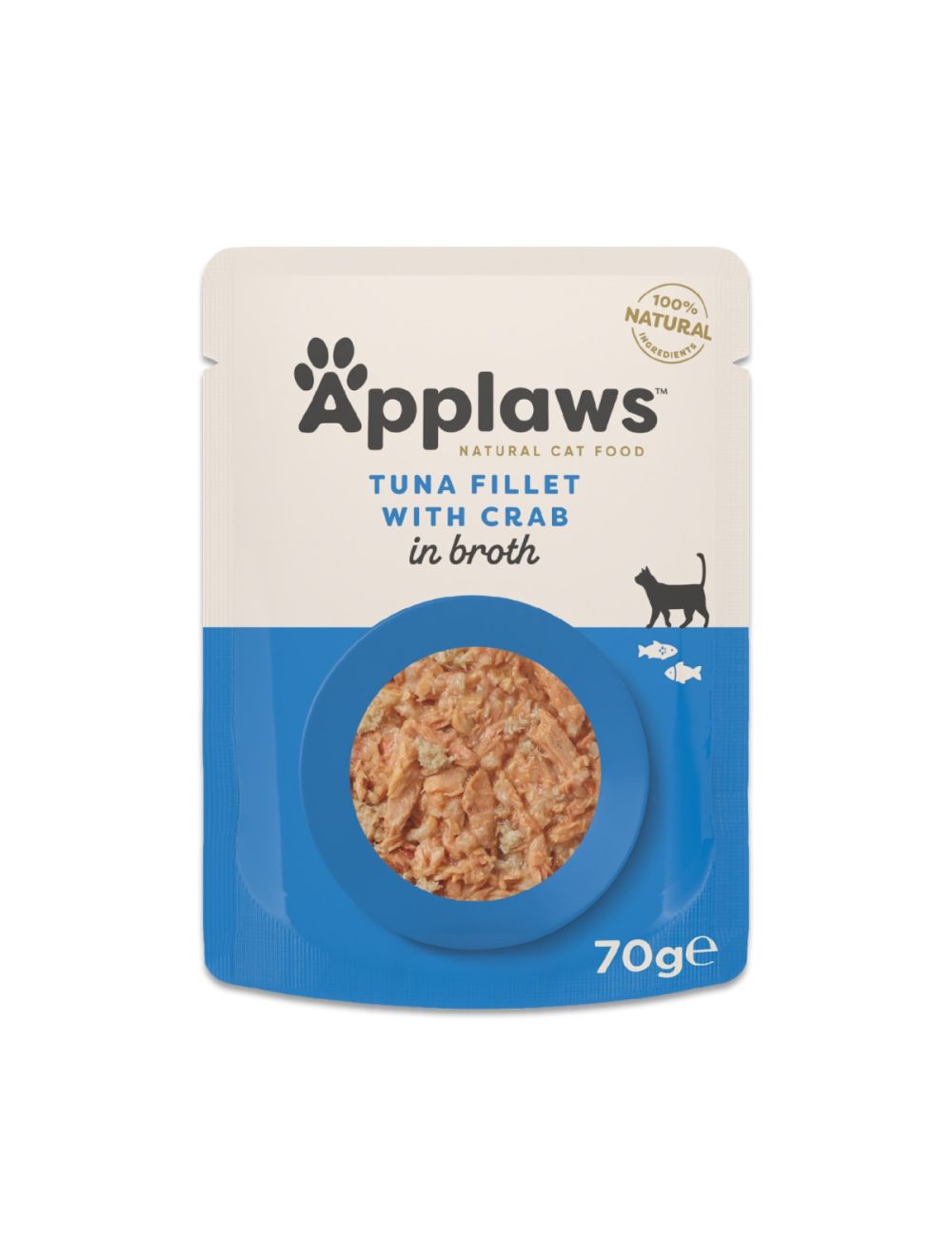 Applaws Tun m. Krabbe 70g Pose, Kat