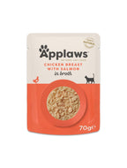 Applaws Kylling m. Laks 70g Pose, Kat