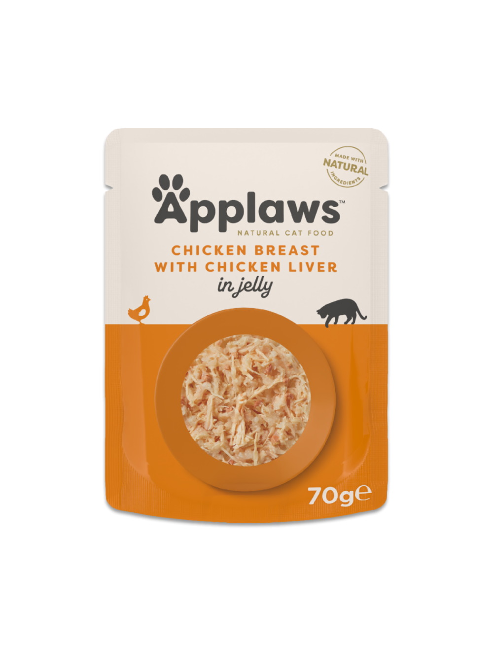 Applaws Kylling & Lever 70g Gele Pose, Kat