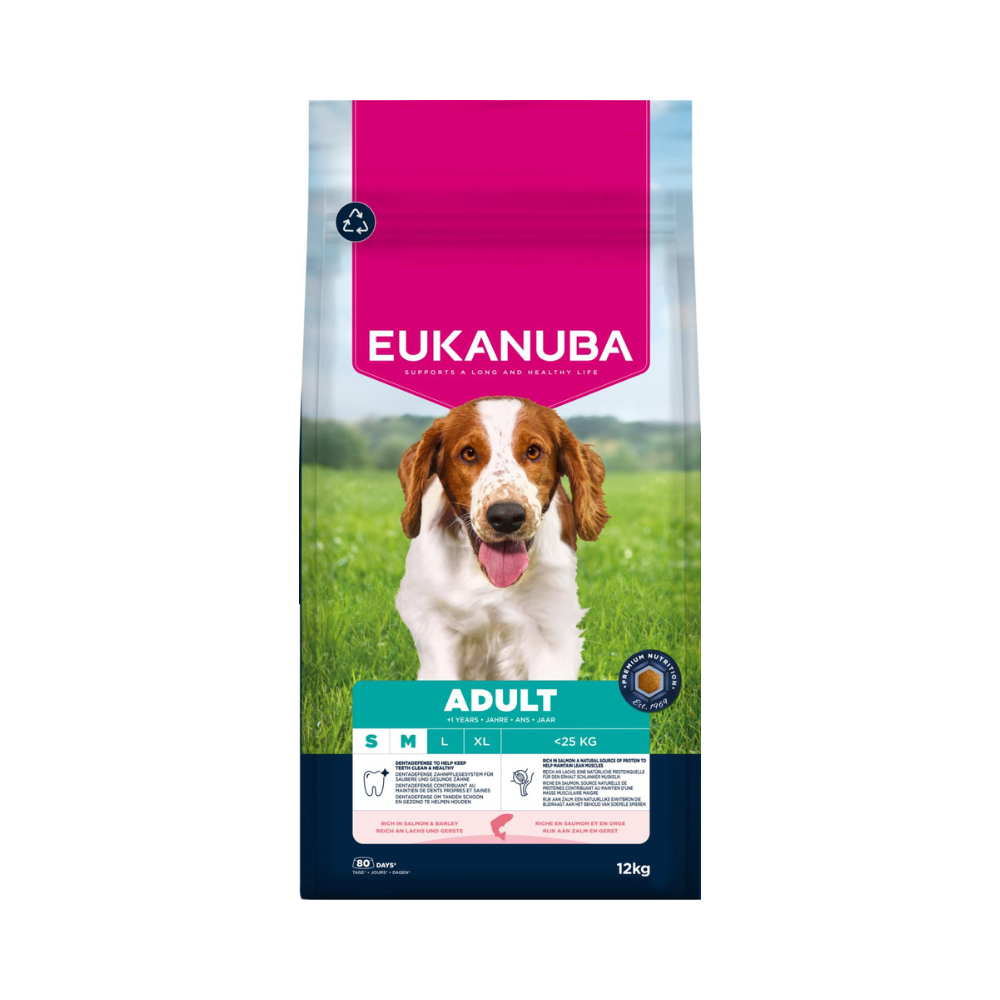 EUKANUBA Adult Small/medium Breed Laks & Byg