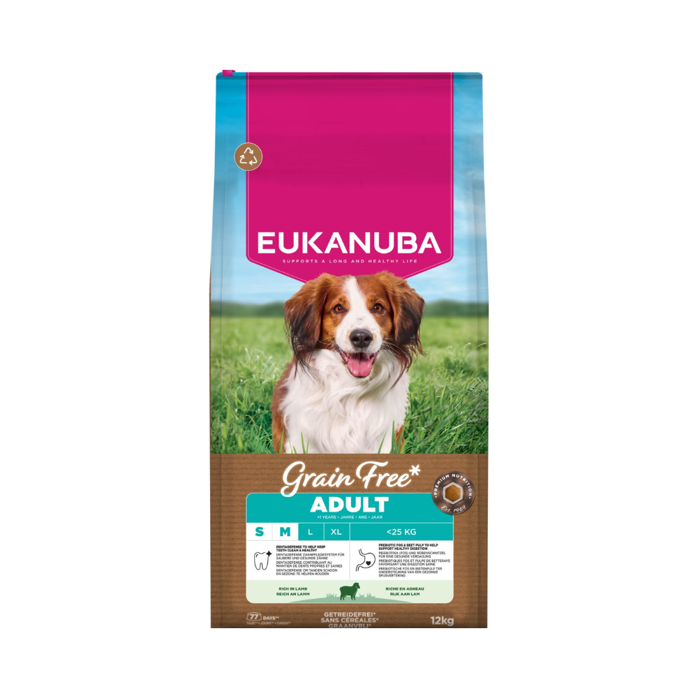 EUKANUBA Adult Small/Medium Grainfree Lam 12kg