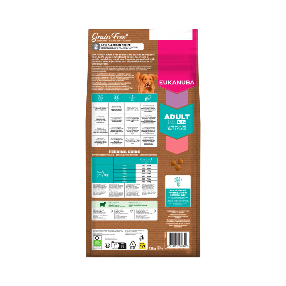 EUKANUBA Adult Large Grainfree Lam