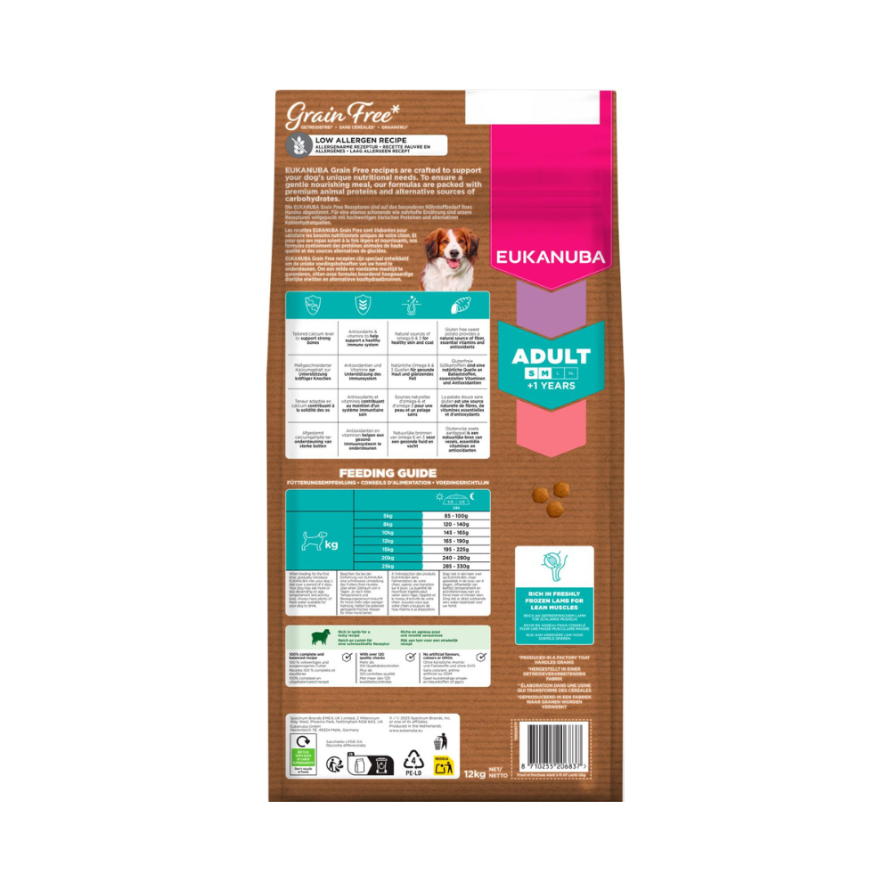 EUKANUBA Adult Small/Medium Grainfree Lam
