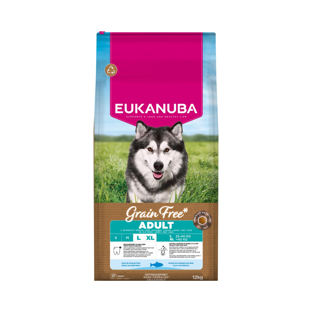 EUKANUBA Adult Large Breed Grainfree Havfisk