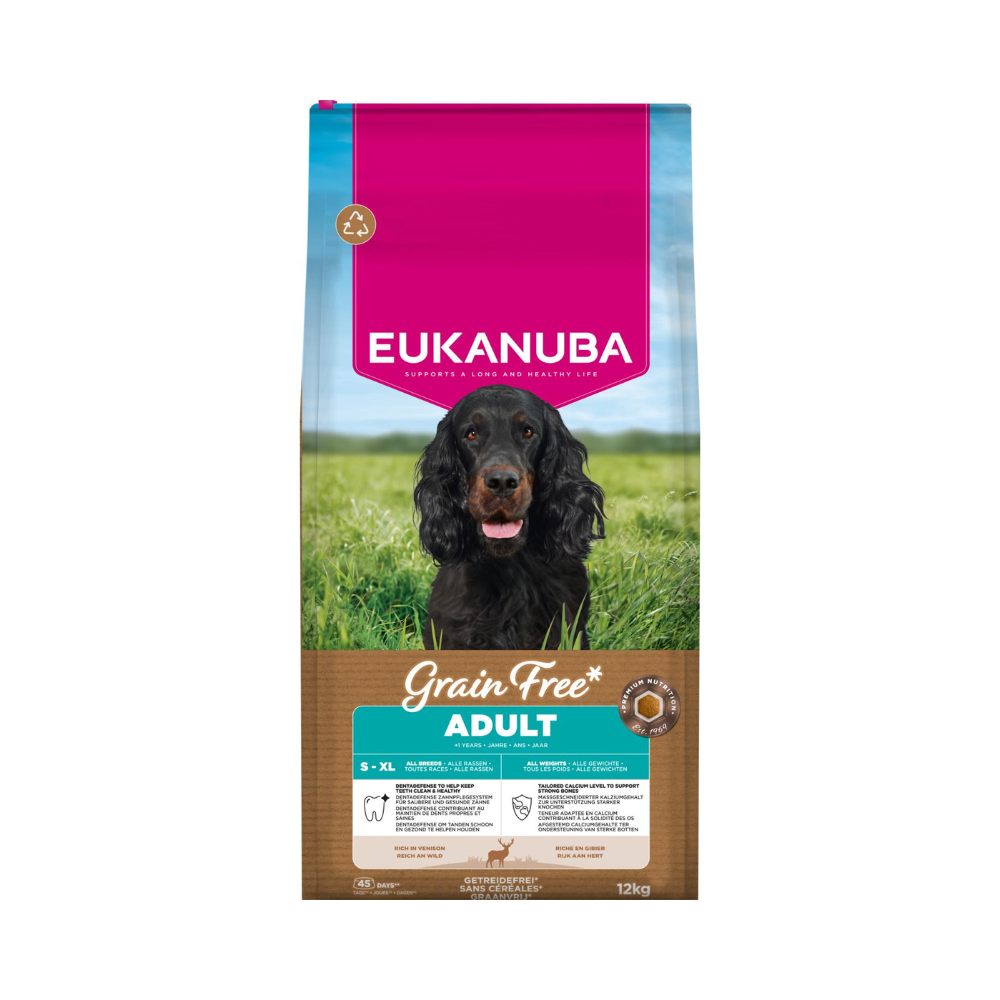 EUKANUBA Adult All Breed Grainfree Hjortekød