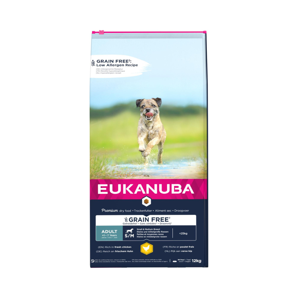 EUKANUBA Adult Small/Medium Grainfree Kylling