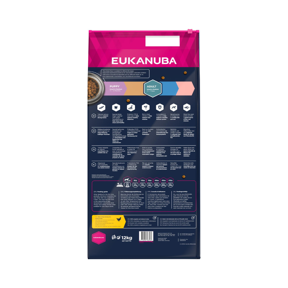 EUKANUBA Adult Small/Medium Grainfree Kylling