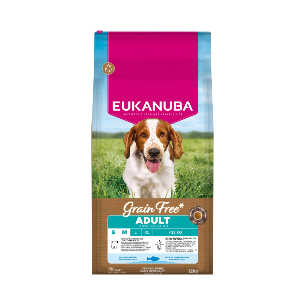 EUKANUBA Adult Small/Medium Grainfree Havfisk