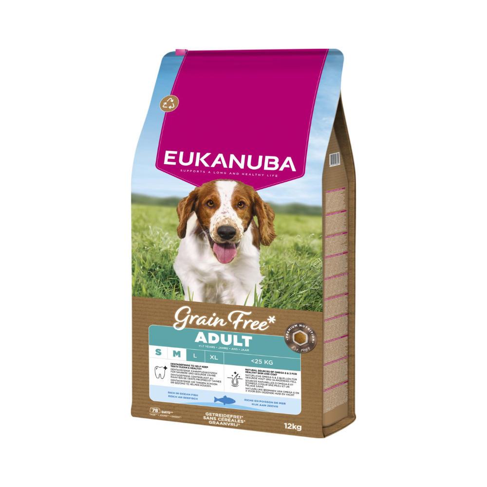 EUKANUBA Adult Small/Medium Grainfree Havfisk