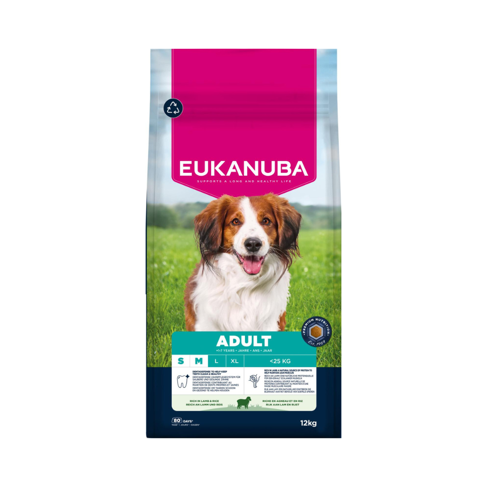 EUKANUBA Adult Small/Medium Breed Lam & Ris