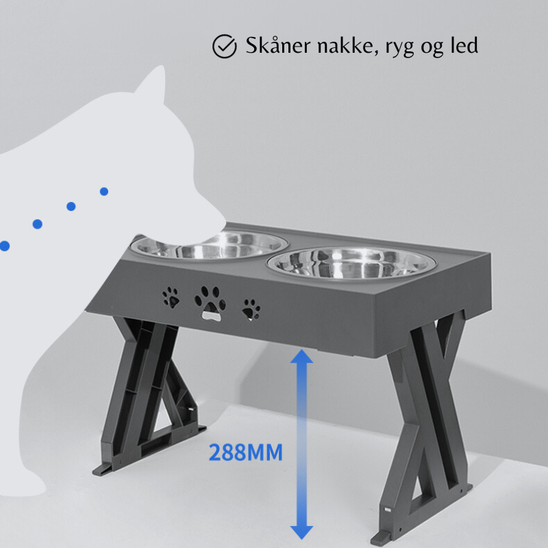 justerbar hundeskål