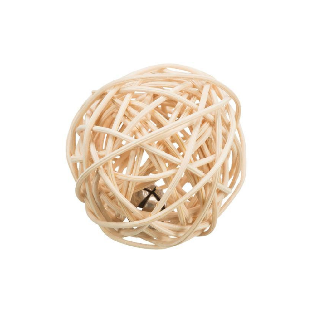 Flettet Bold Med Klokke Legetøj til Katte