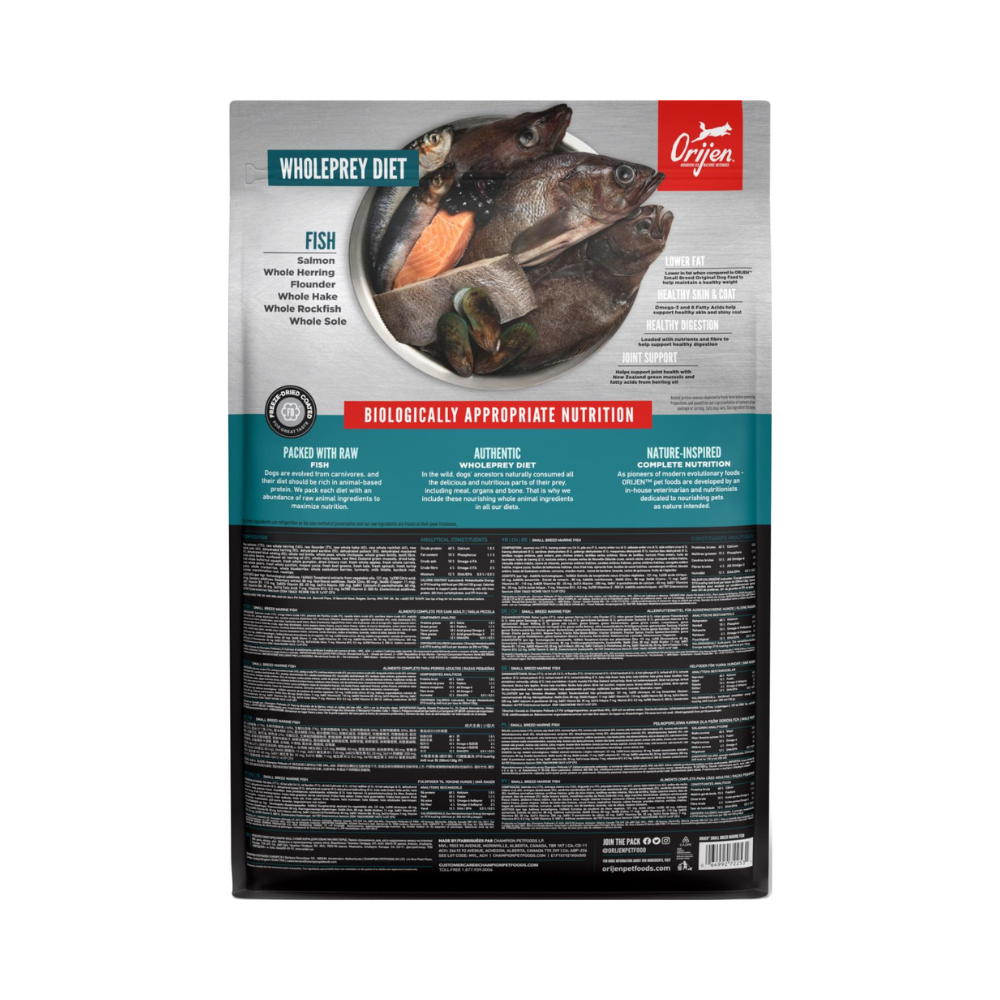 ORIJEN DOG Adult Small Breed Marine Fish