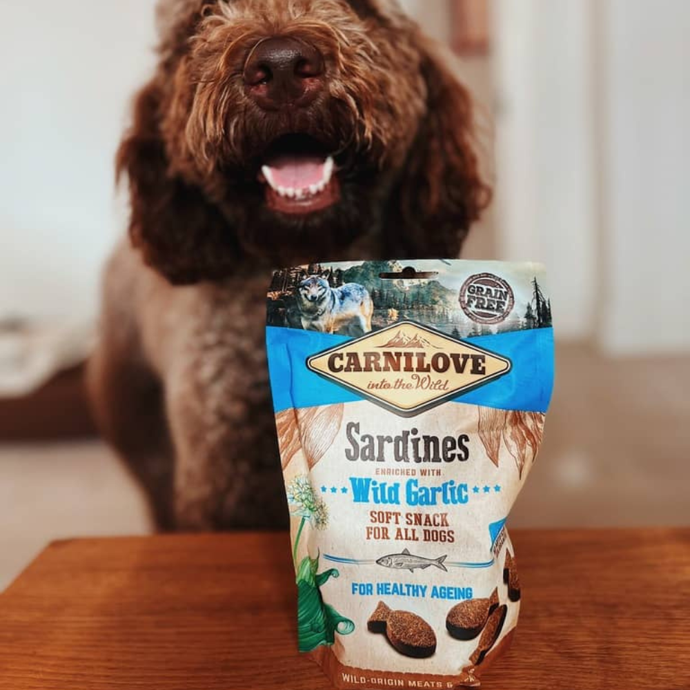 Carnilove Soft Snack Sardiner og Vildt Hvidløg Godbidder