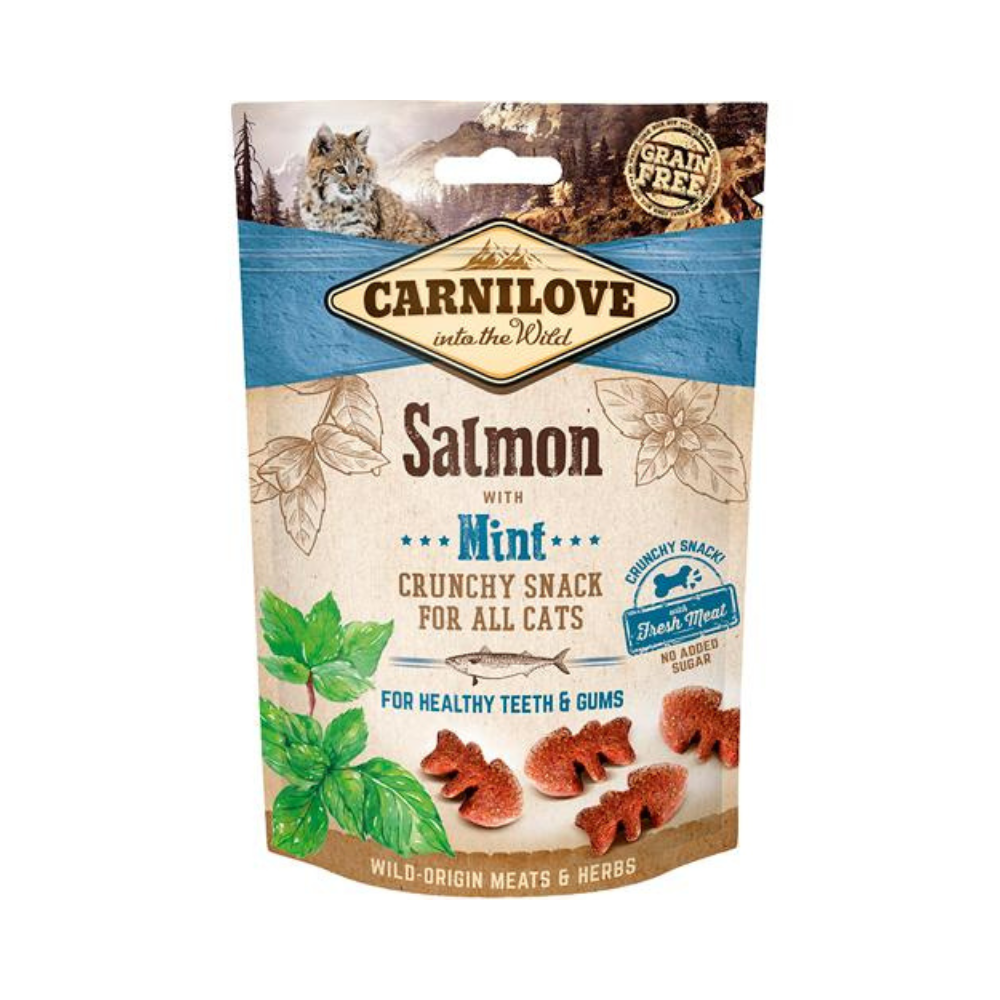 Carnilove Cat Crunchy Snack Salmon Godbidder til Katte