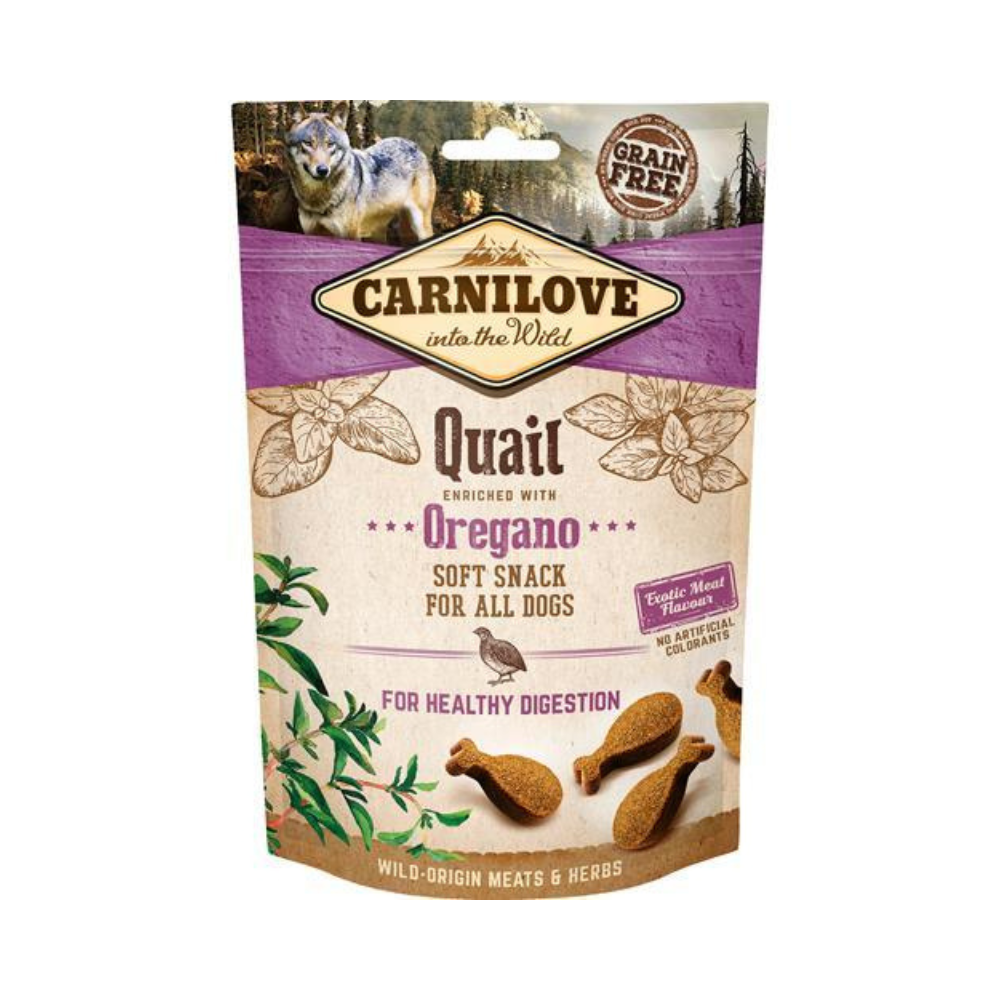 Carnilove Soft Snack Vagtel og Oregano Godbidder