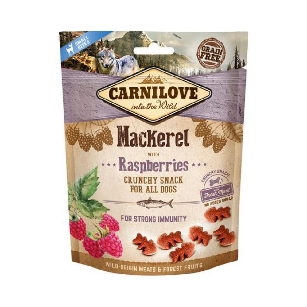 Carnilove Crunchy Snack Makrel & Hindbær Godbidder