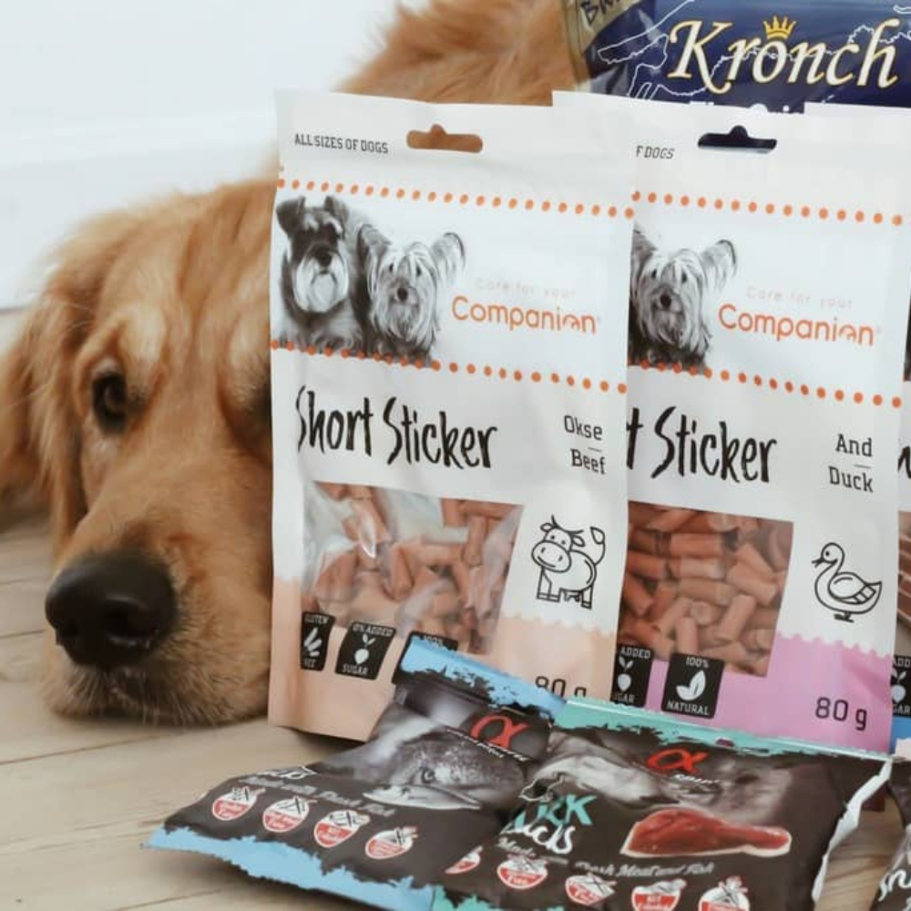 Companion Beef Short Sticker Godbidder med Okse