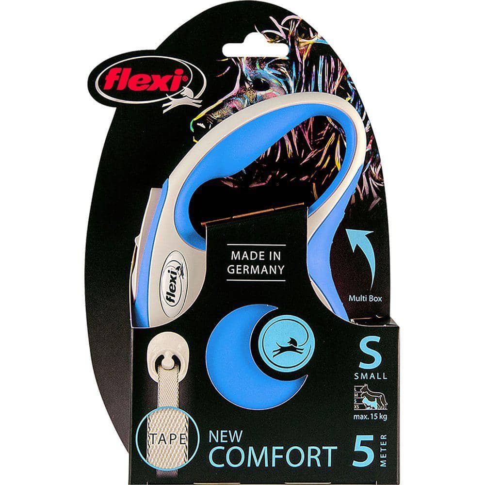 Flexi New Comfort Flexline Hundesnor Blå