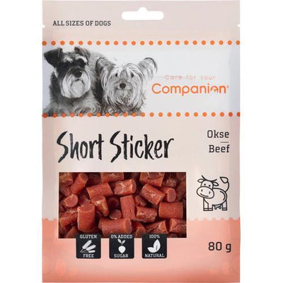 Companion short sticker hundegodbidder med okse