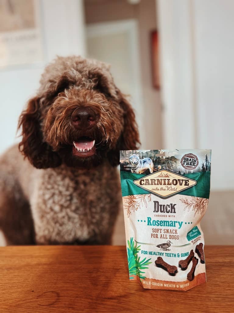 Carnilove duck rosemary soft snack for all dogs godbidder