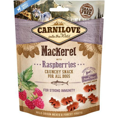 Carnilove Crunchy snack makrel og hindbær hundegodbidder