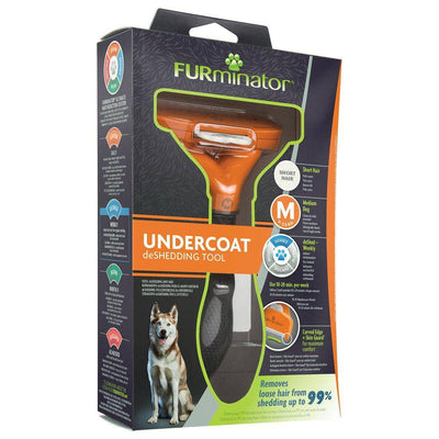 Furminator hundebørste til mellem hunde med kort pels 