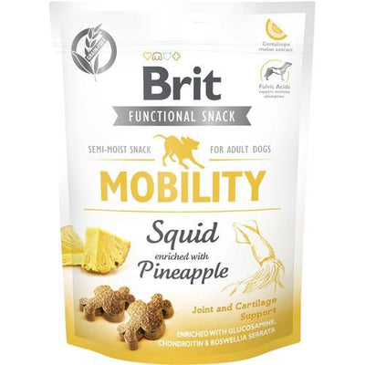 Brit Functional Snack Mobility  Squid Enriched with Pineapple hundegodbidder