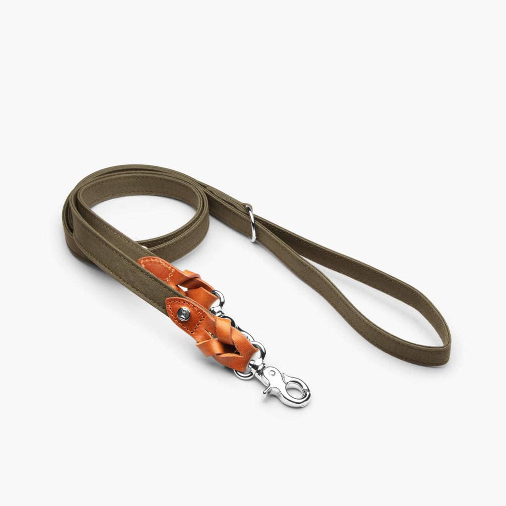 Denjo dogs hundesnor signature i farven ccognac og khaki