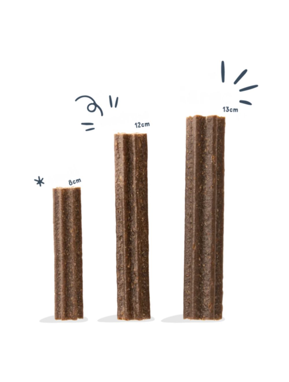 EC Doggy Dental æble & Eukalyptus Sticks 7stk, S