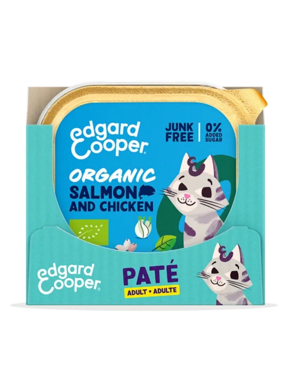 EC Kat Adult Pate Øko Laks/Kylling, 85gr