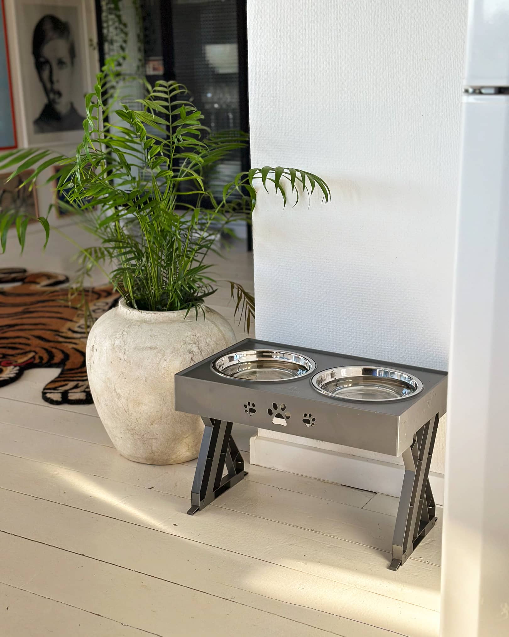 Justerbart Hundeskål Stativ