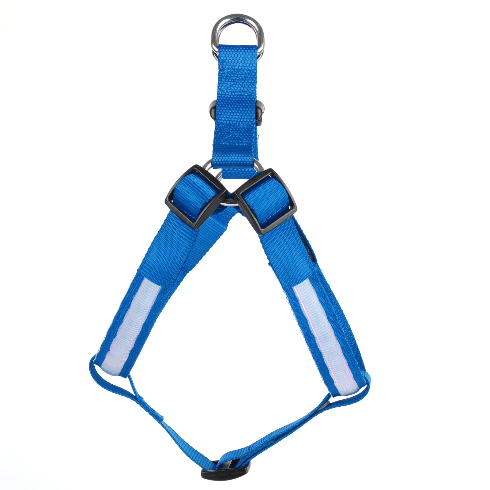 Hundesele med LED lys til de små racer blå
