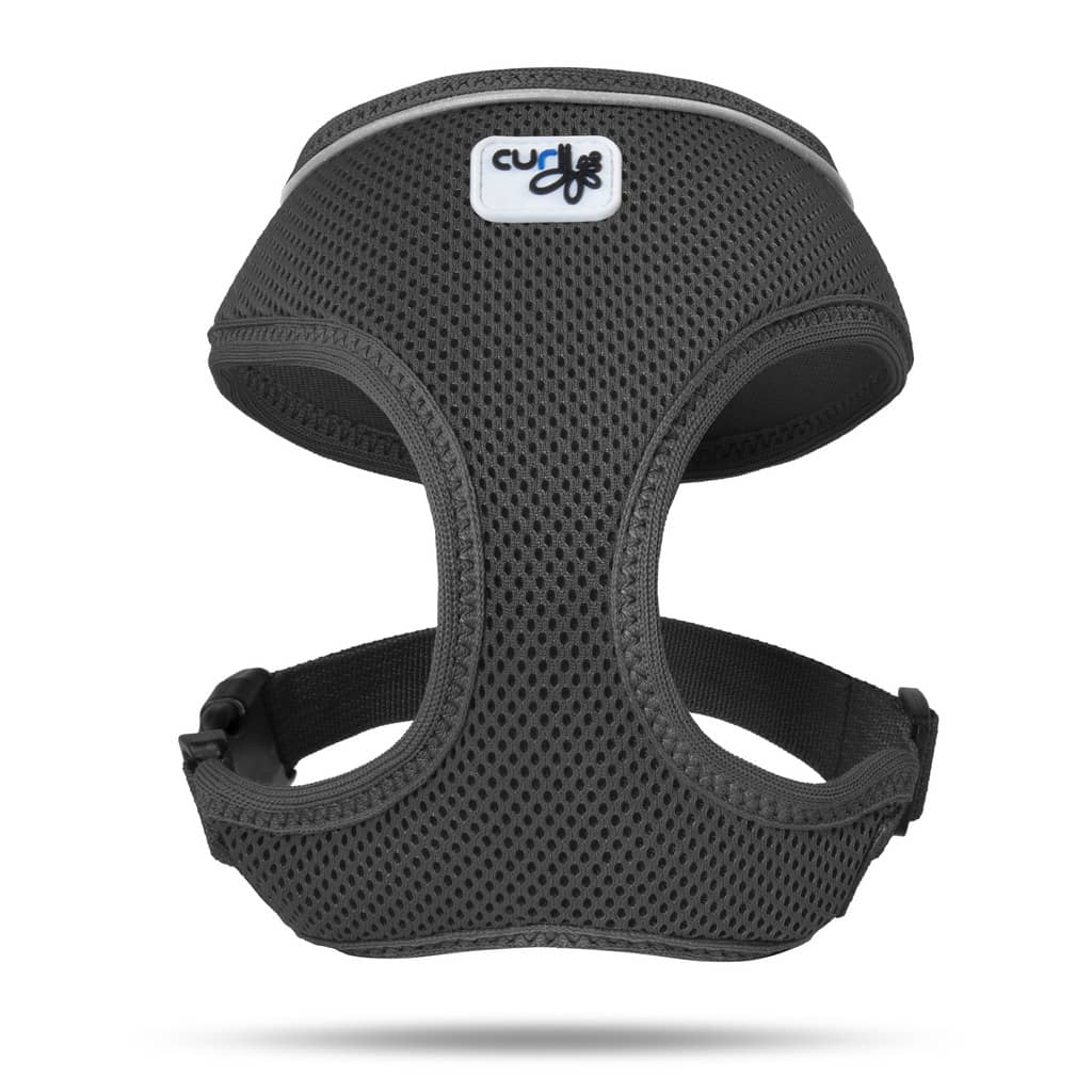 Curli Basic Air-Mesh Step-in hundesele i sort underside