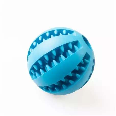 Blå tandrensende bold til hunde