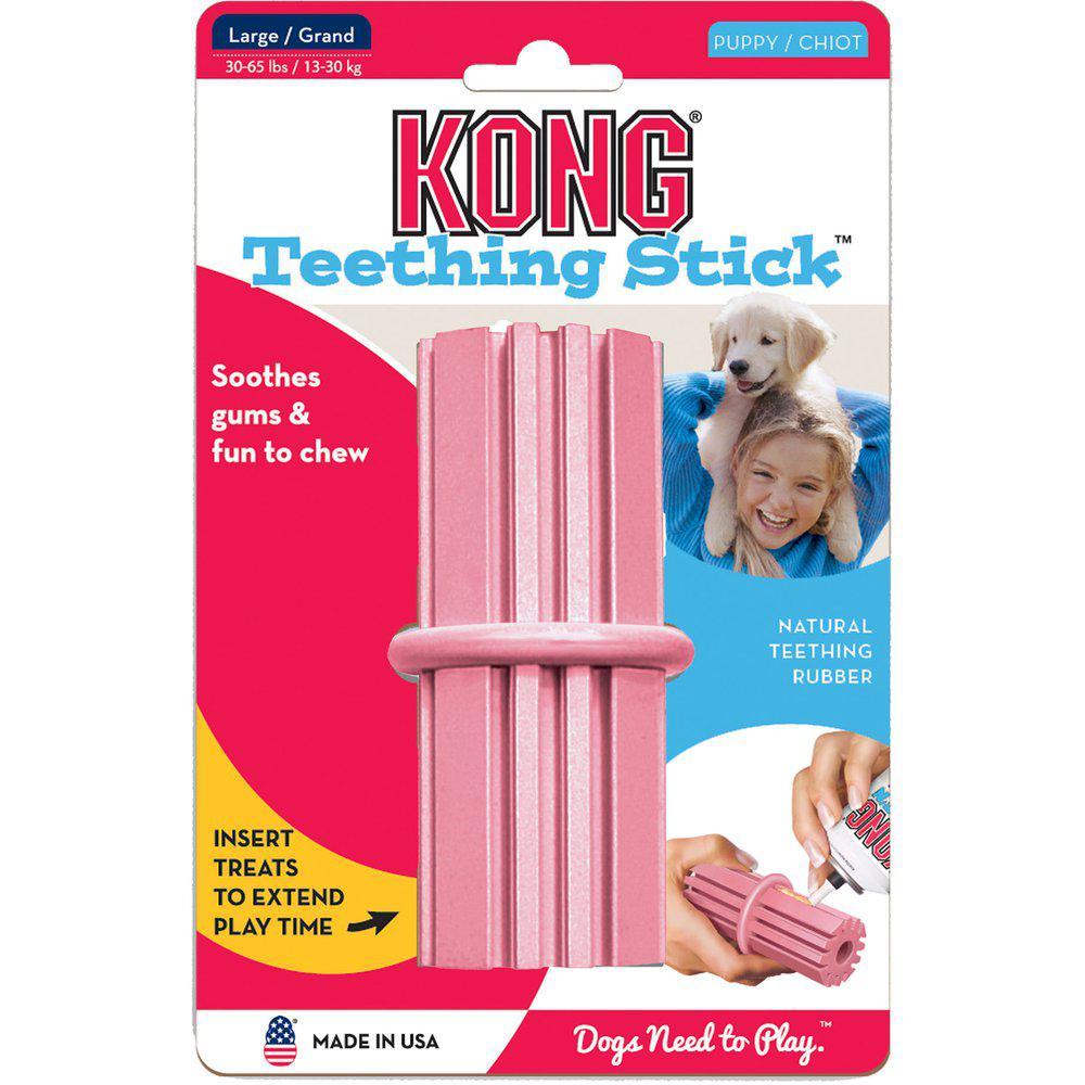 KONG Puppy Teething Stick Lyserød