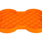 Slow Feeder Plate Orange fra slodog close up